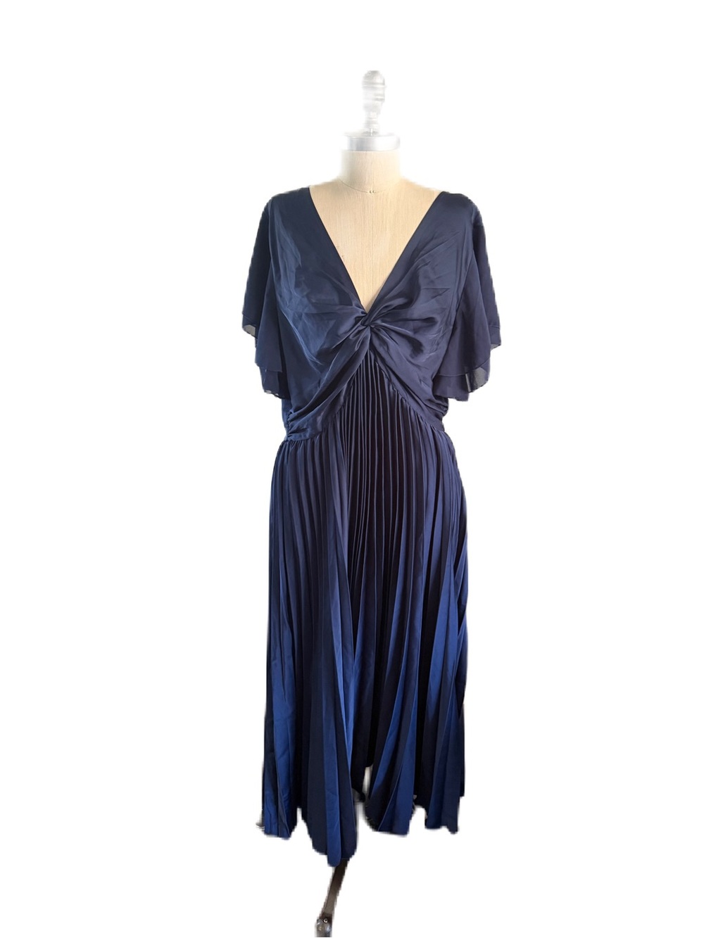 Petal and Pup Navy Blue Nova Flutter Sleeves Dress. Size XL - Picture 5 of 12
